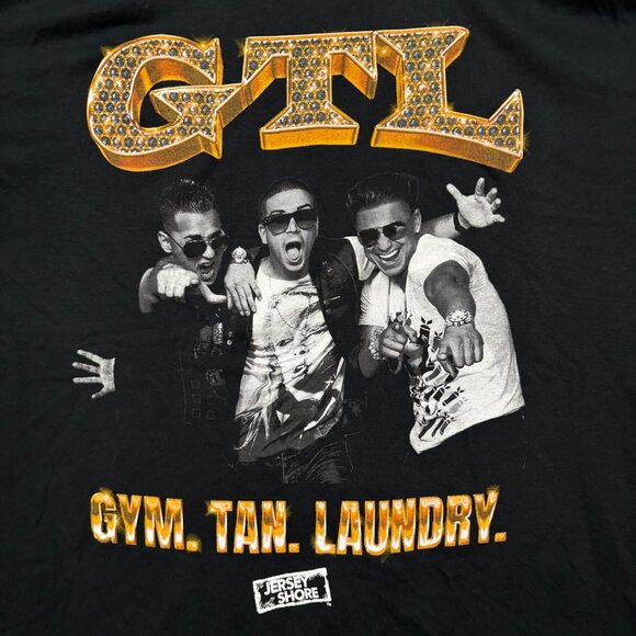 Jersey Shore GTL Gym Tan Laundry Mtv Reality Show T-Shirt L - Picture 2 of 4